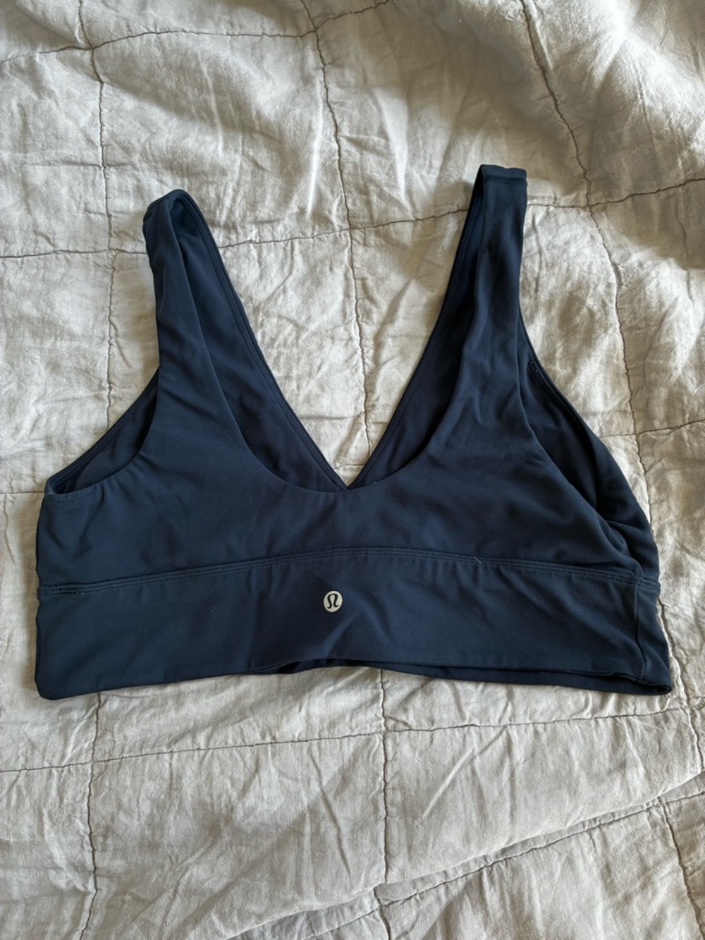 lululemon athletica navy V-Neck Sports Bra